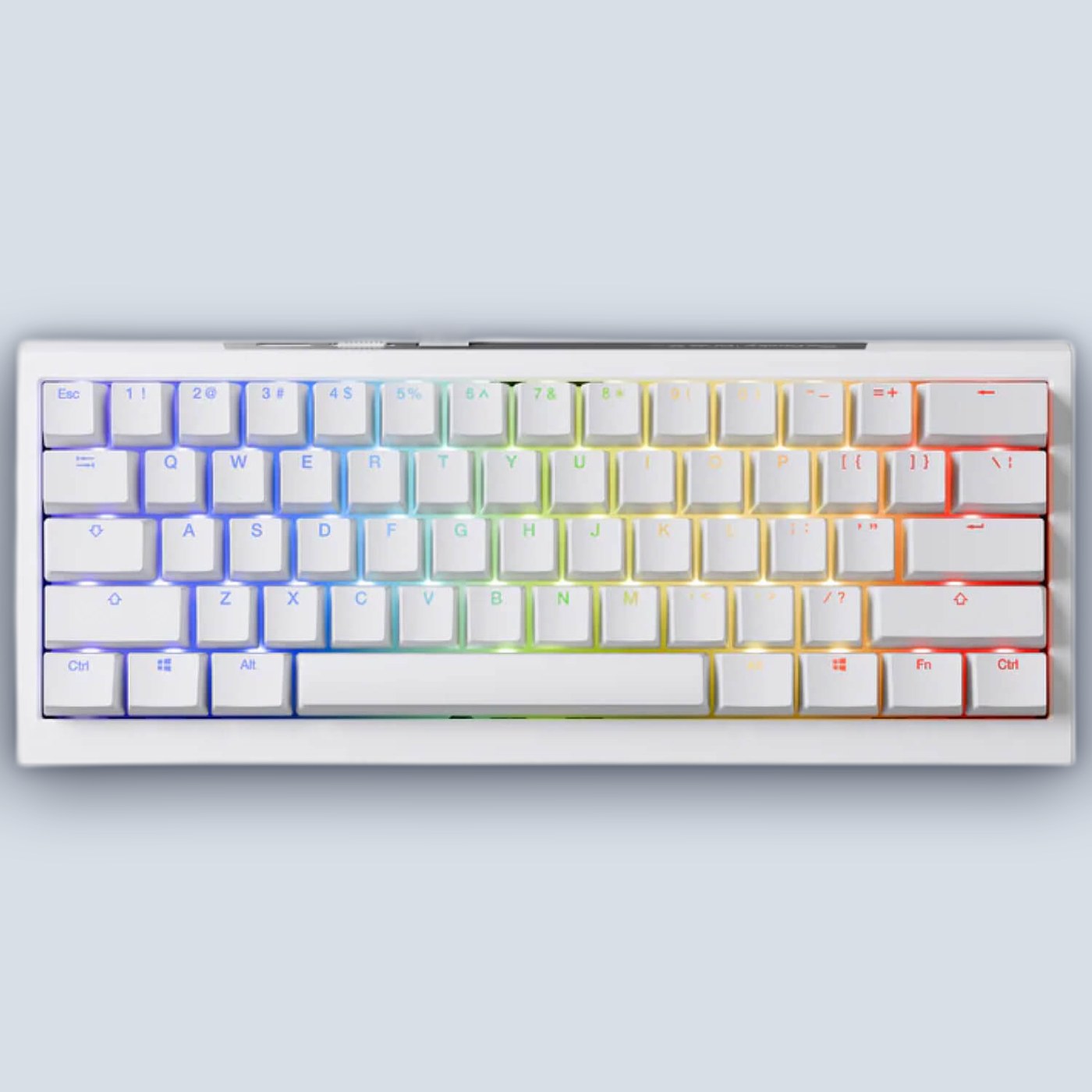Ducky One X Mini Wireless Analog Switch White (Hebrew/English) Wireless Mechanical Keyboard