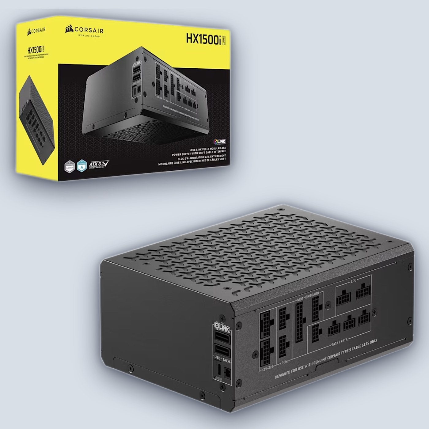 Corsair HX1500i SHIFT 1500W Fully Modular 80+ Platinum Power Supply — image 2