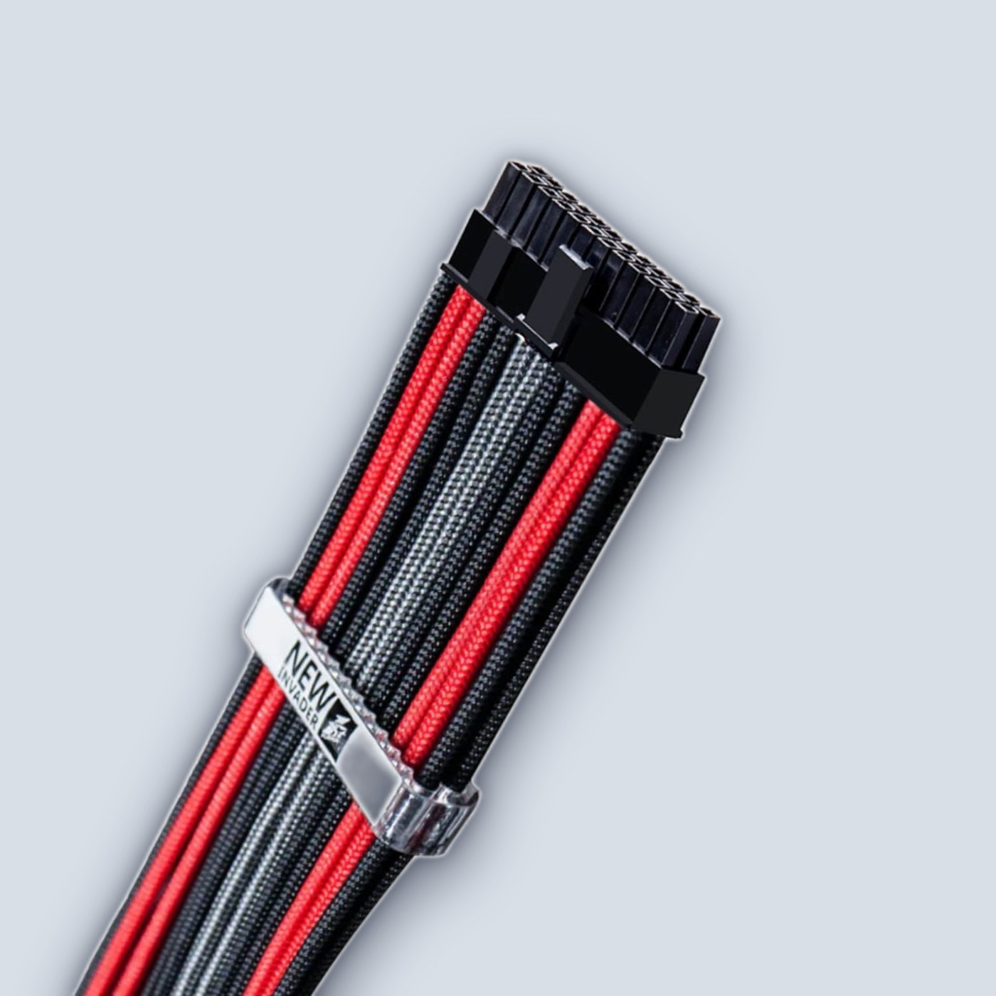 1StPlayer Steampunk Power Extension Cables Black-Red-Gray โ image 2