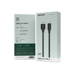Green Lion Green Lion USB-A to USB-C PVC Cable 3M – Black