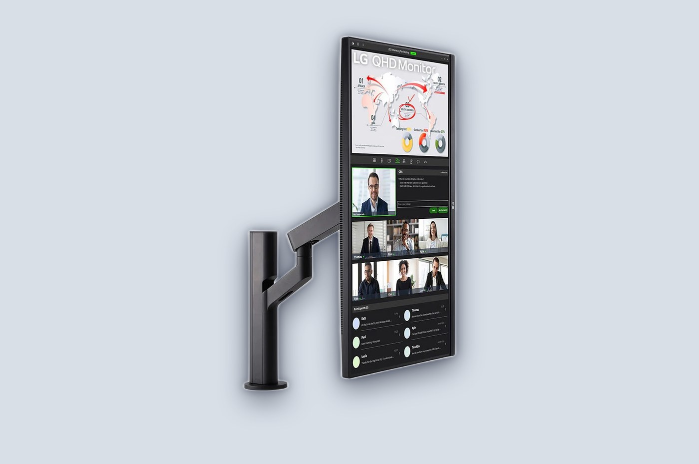 LG 32" Ergo IPS QHD 75Hz 5ms Monitor — image 2