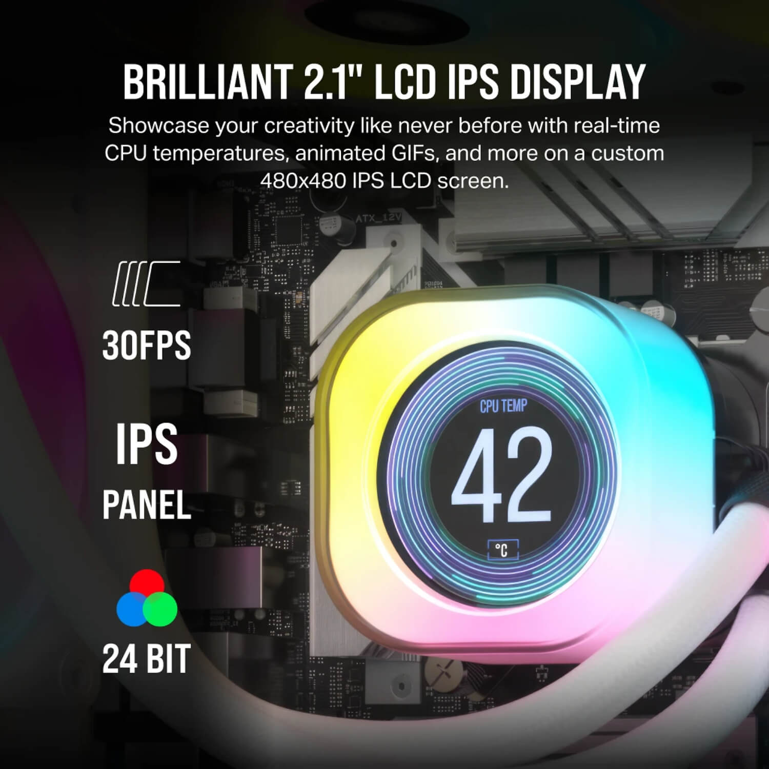 Corsair iCUE LINK LCD Screen Module White — image 3