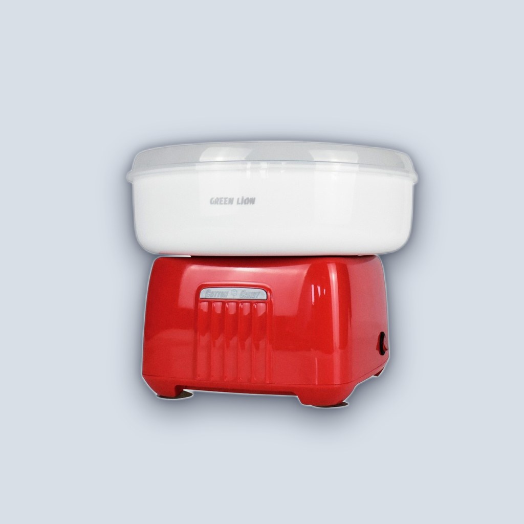 Green Lion Cotton Candy Maker 500W – White Red