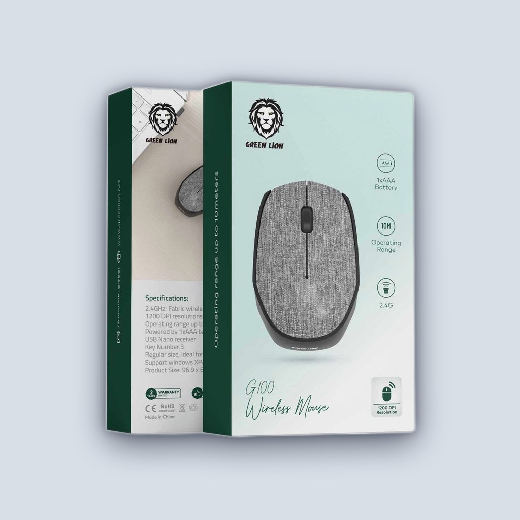 Green Lion Green Lion G100 Wireless Mouse – Gray
