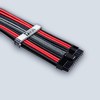 1StPlayer Steampunk Power Extension Cables Black-Red-Gray