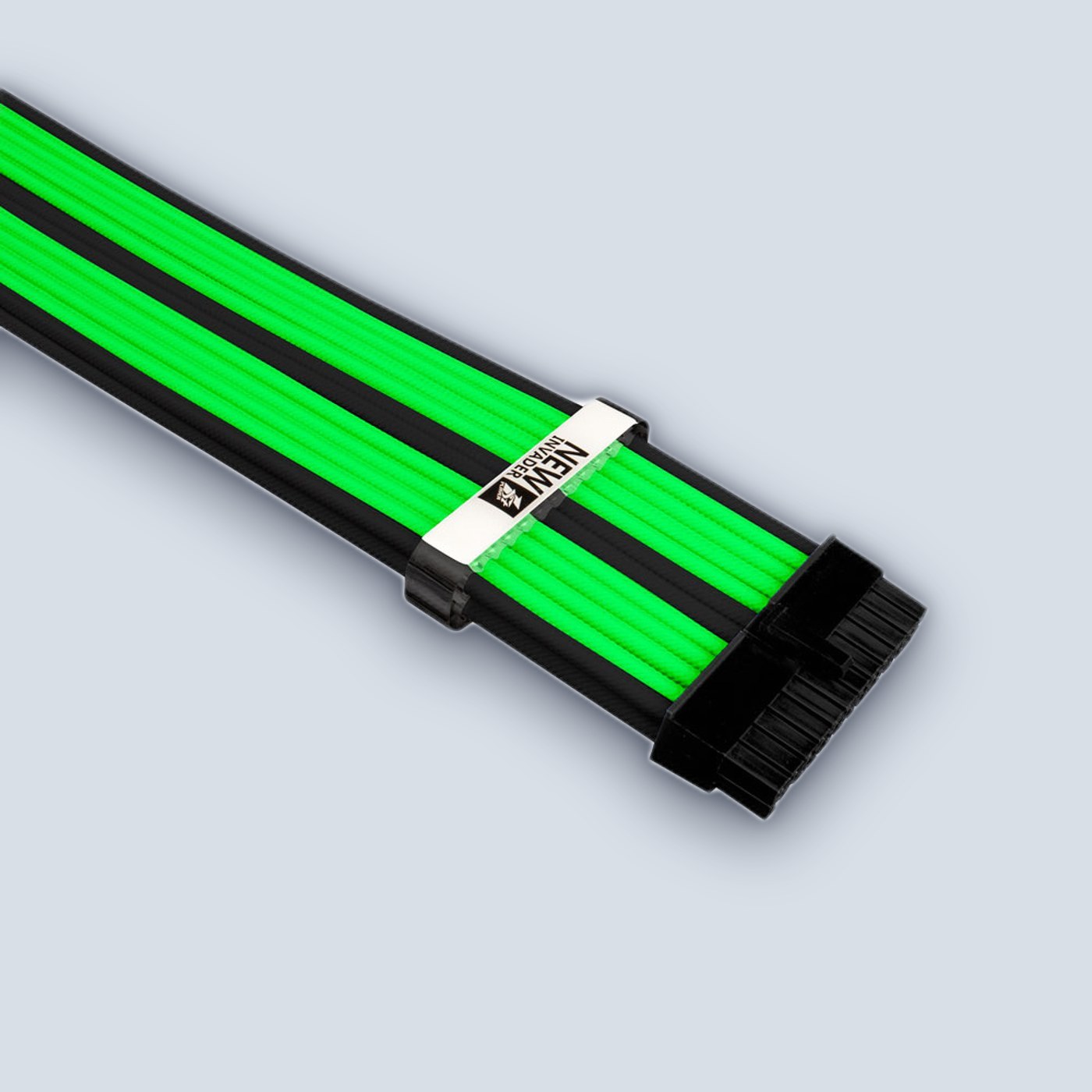 1StPlayer Steampunk 35cm Power Extension Cables Black-Green
