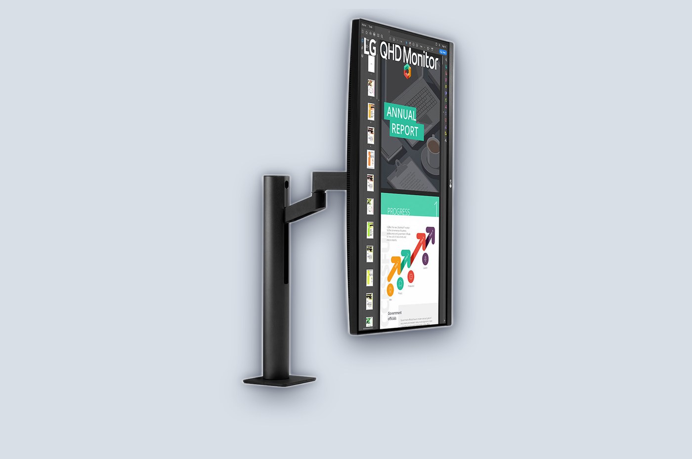 LG 27" Ergo IPS QHD 75Hz 5ms Monitor — image 3