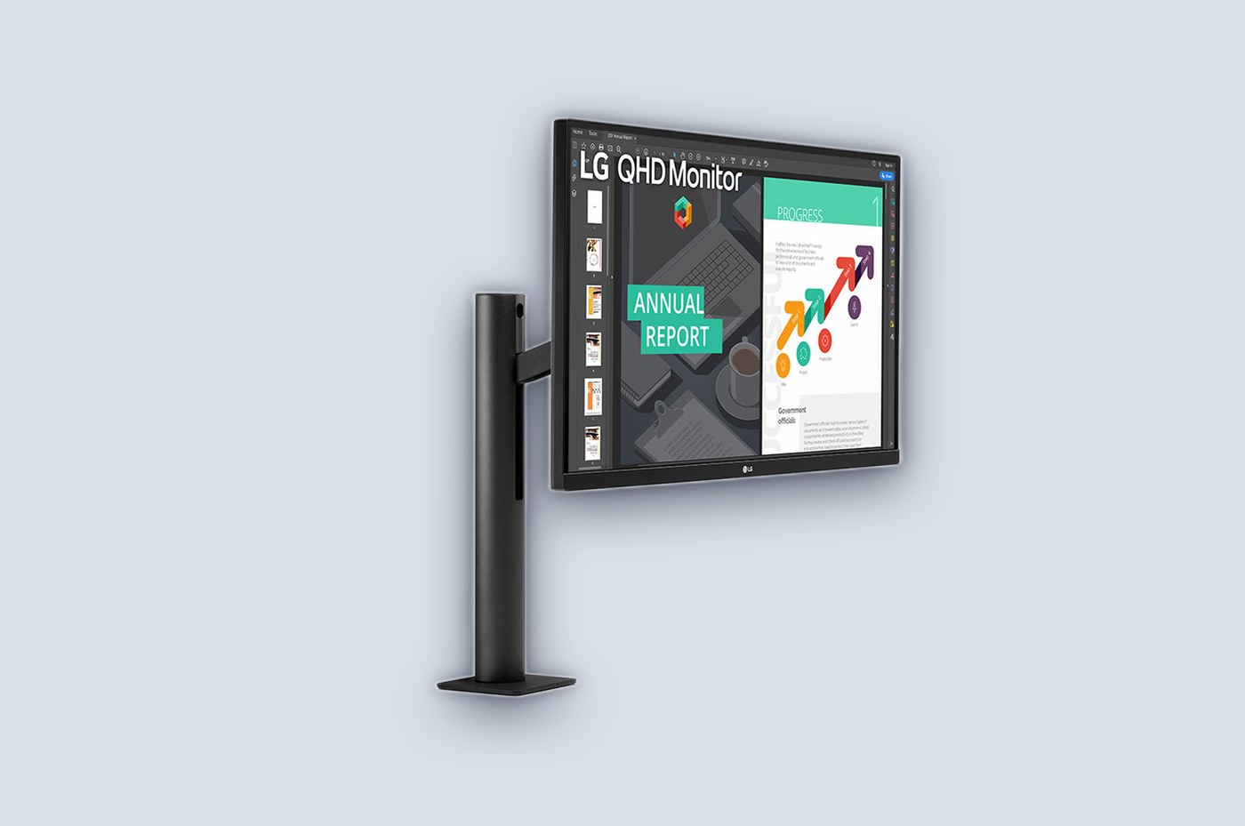 LG 27" Ergo IPS QHD 75Hz 5ms Monitor — image 2