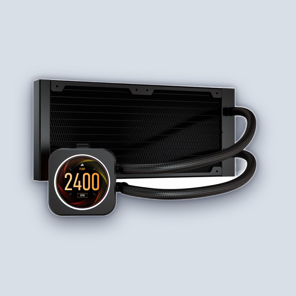 Corsair iCUE H100i ELITE LCD Display Liquid CPU Cooler — image 4