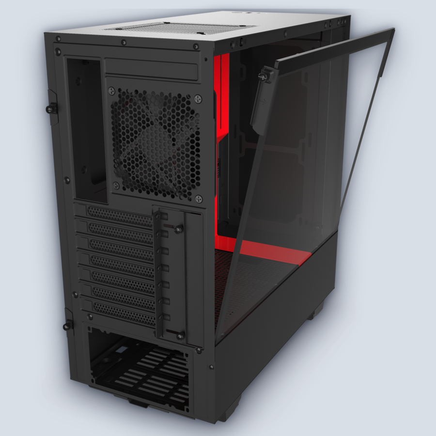 NZXT H510 Matte Black/Red PC Case โ image 4