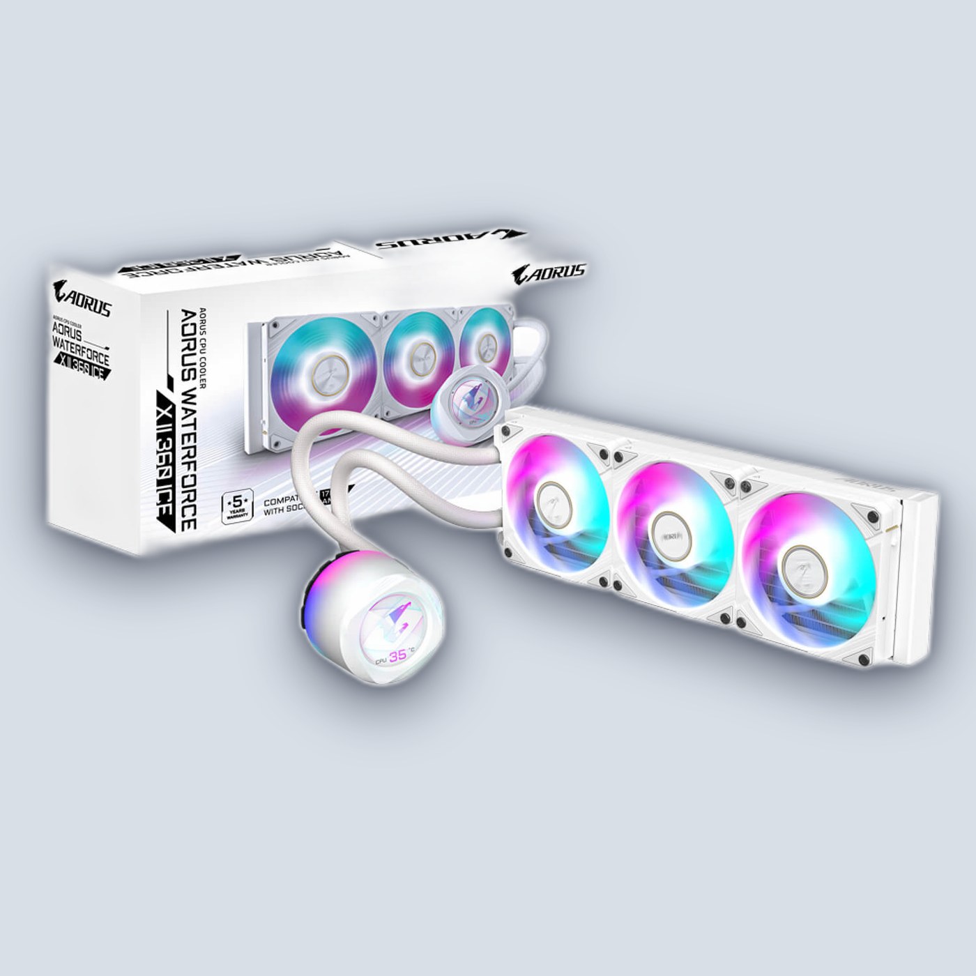 Gigabyte GP-AORUS WATERFORCE X II 360 ICE Liquid Cooler โ image 2