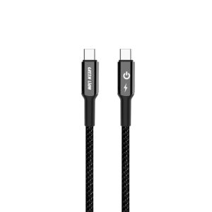 Green Lion USB-C to USB-C Braided Cable – Black