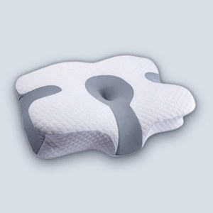 Green lion Cervical Memory Foam Pillow – White Gray