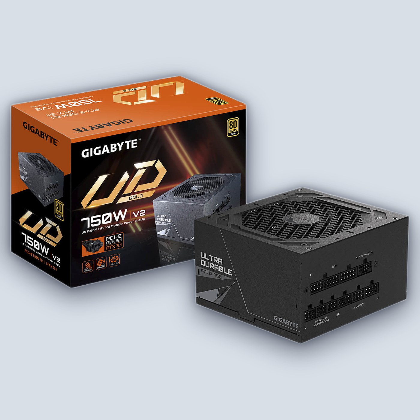 Gigabyte UD750GM PG5 V2 750W Gold 80+ PCIe 5.1 Power Supply — image 5