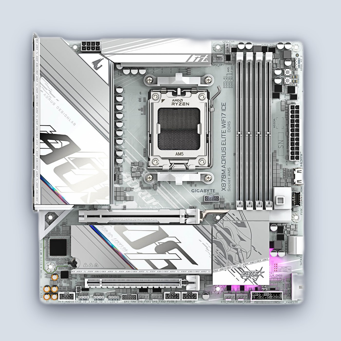 Gigabyte X870M AORUS ELITE WiFi7 ICE — image 2