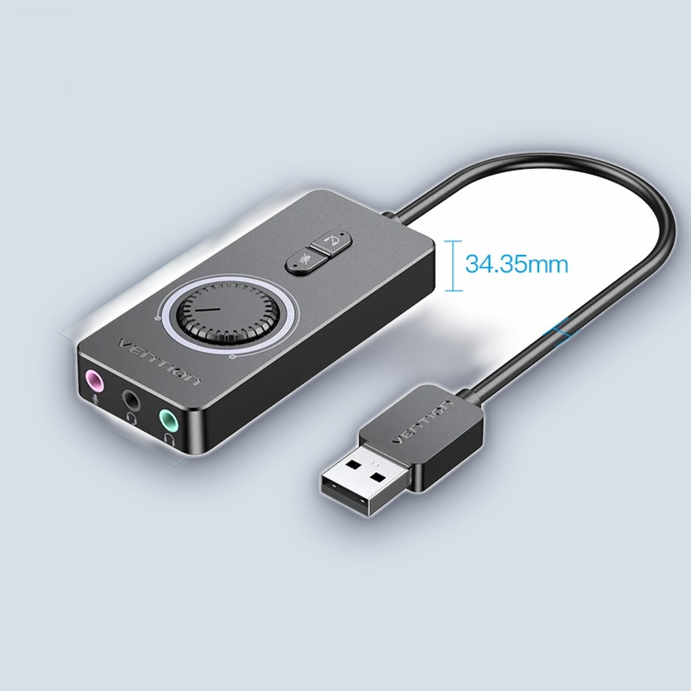 Vention USB-A to 3.5mm x3 1m — image 2