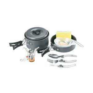 Green Lion 10 IN 1 Camping Cookware – Black