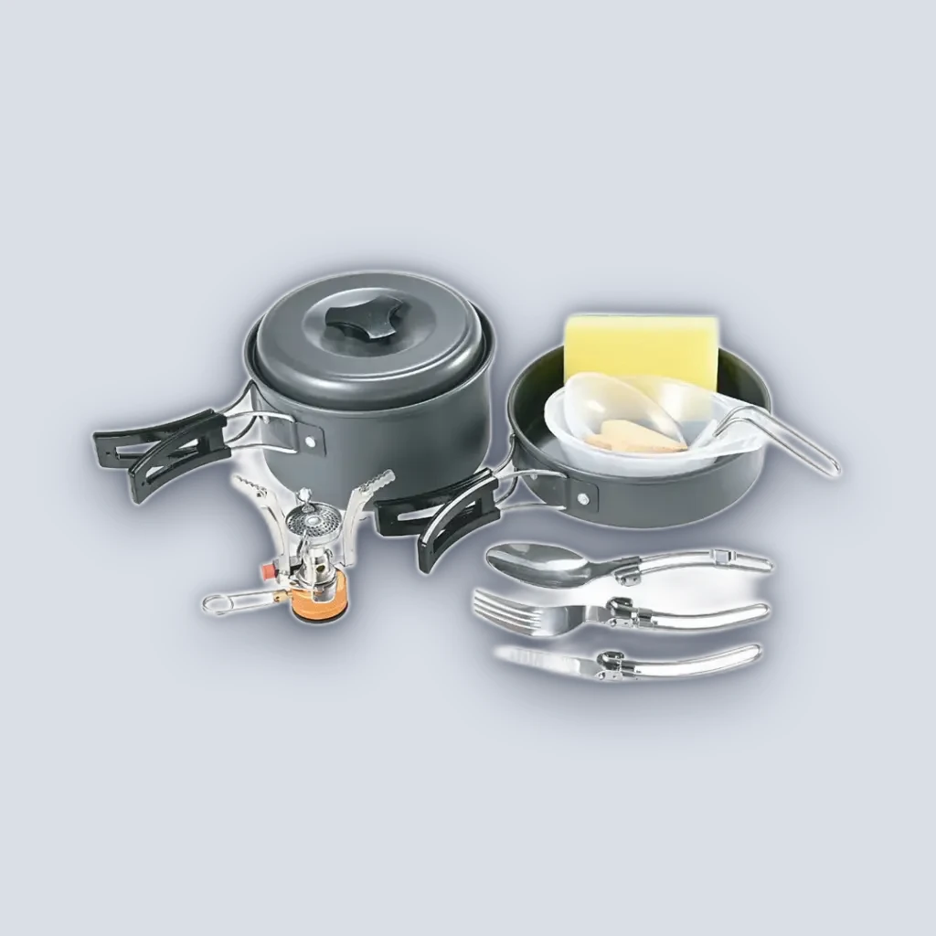 Green Lion 10 IN 1 Camping Cookware – Black
