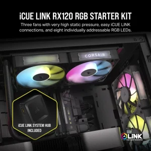 Corsair Corsair 3 iCUE LINK RX120 RGB 120mm Triple Pack