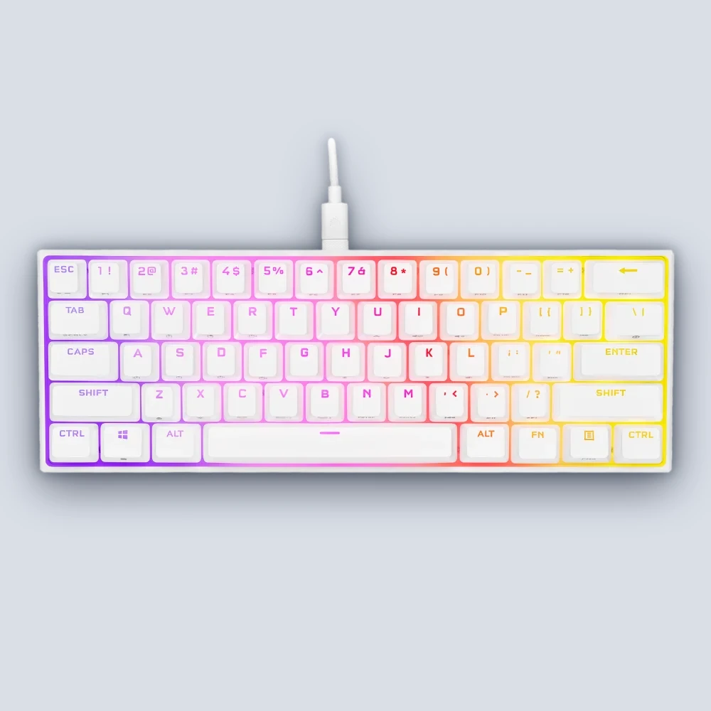 Corsair Corsair K65 White RGB MINI 60 Gaming Keyboard