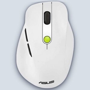 Asus MD105 Wireless Mouse (Volt Green) White