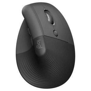 עכבר ארגונומי אלחוטי Logitech Lift Vertical צבע אפור כהה
