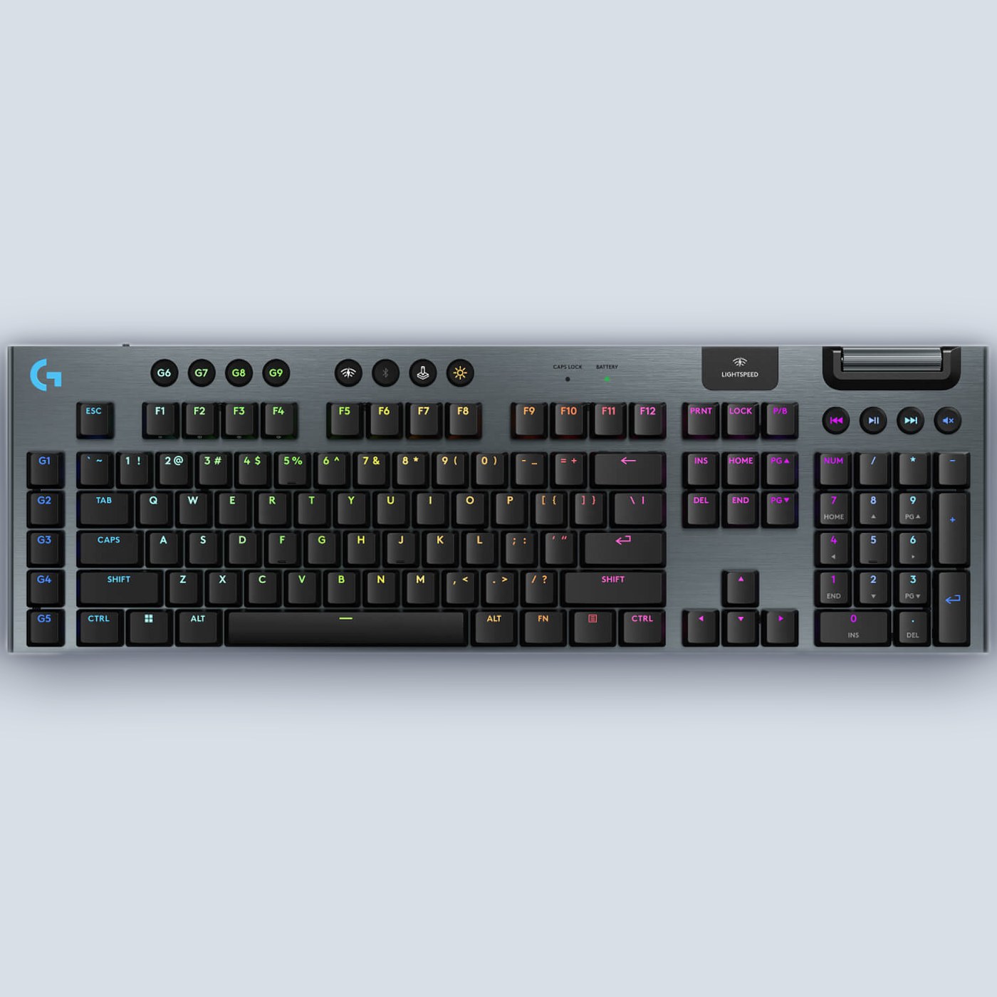 Logitech G915 X Lightspeed Black (Hebrew/English) Gaming Keyboard