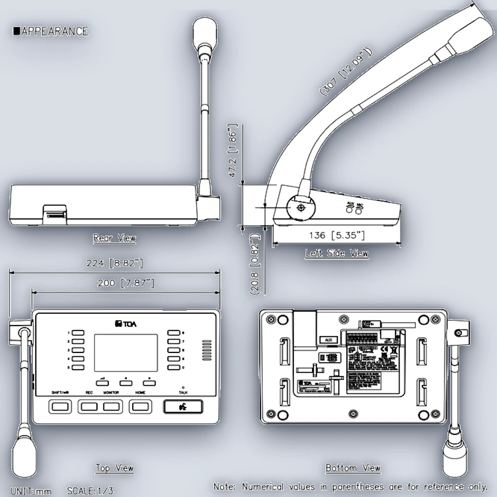 TOA TOA IP-A1RM IP Remote Microphone