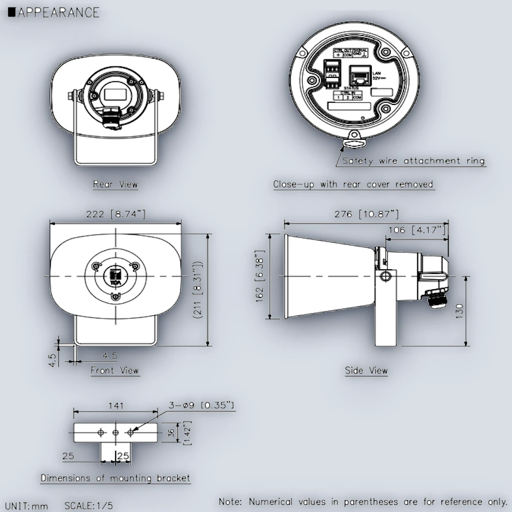 TOA TOA IP-A1SC15 IP Horn Speaker