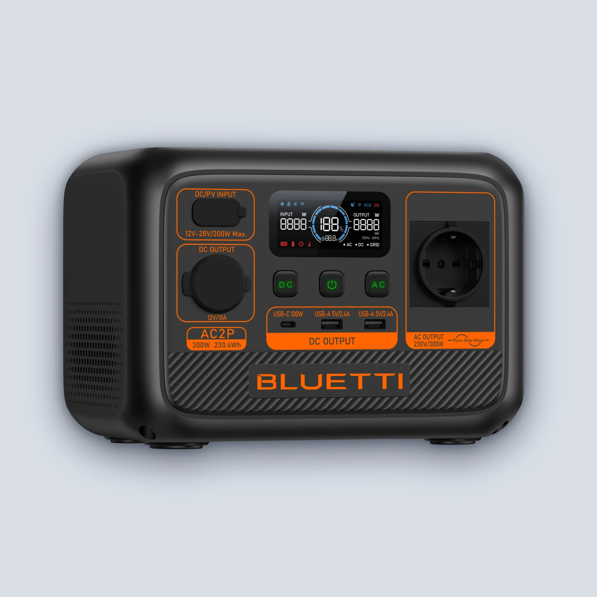 BLUETTI BLUETTI AC2P Portable Power Station 300W 230.4Wh UPS