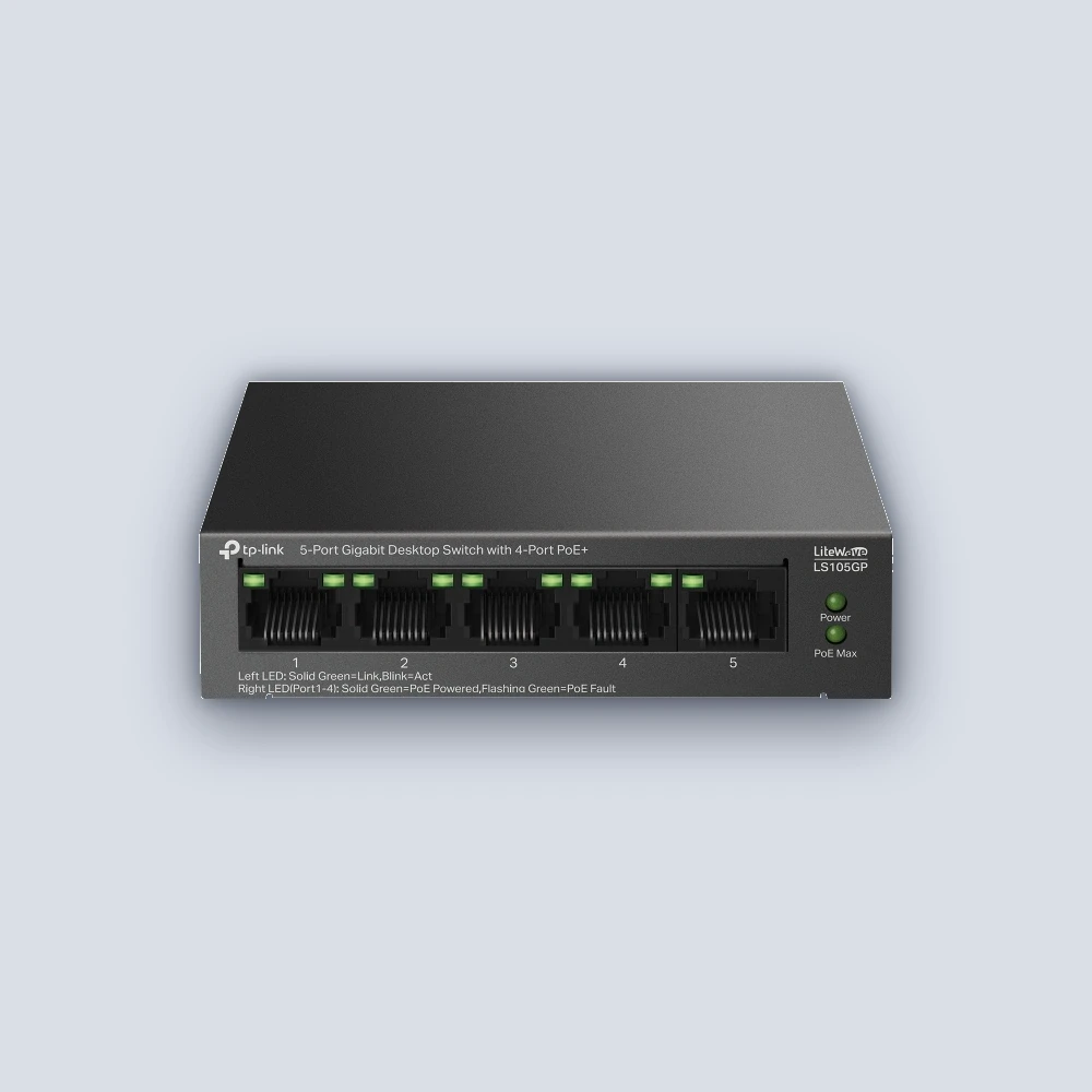 TP-Link TP-Link LS105GP 5-Port Gigabit Switch Network Device