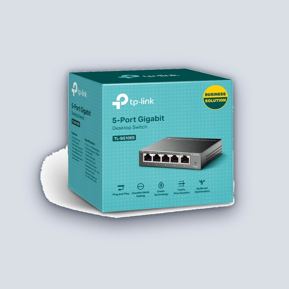 TP-Link TP-Link TL-SG105S 5-Port Desktop Switch Network Device
