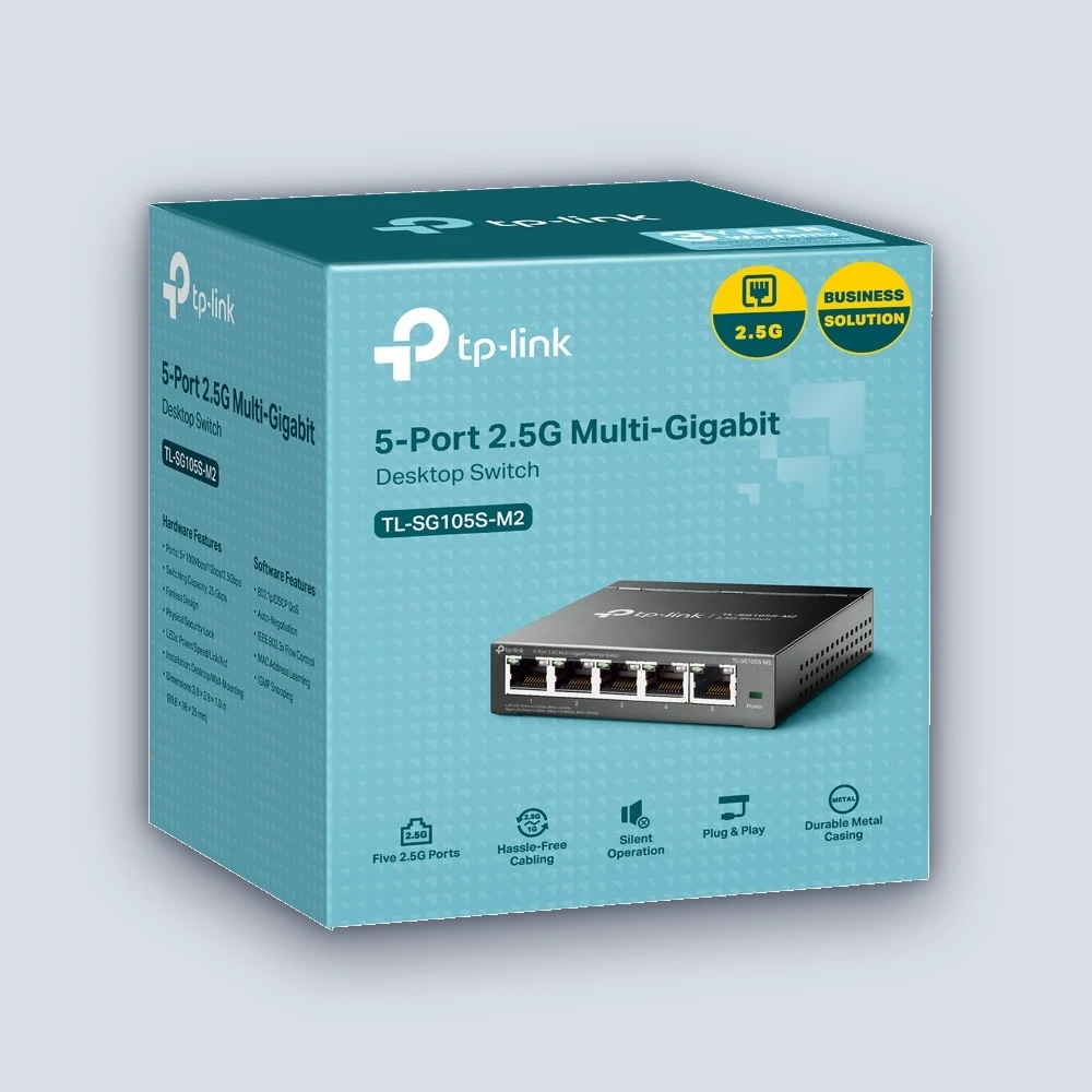 TP-Link TP-Link TL-SG105S-M2 5-Port 2.5G Switch Network Device