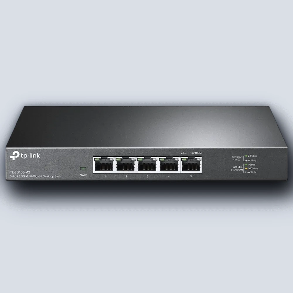 TP-Link TP-Link SG105-M2 5-Port 2.5G Switch Network Device