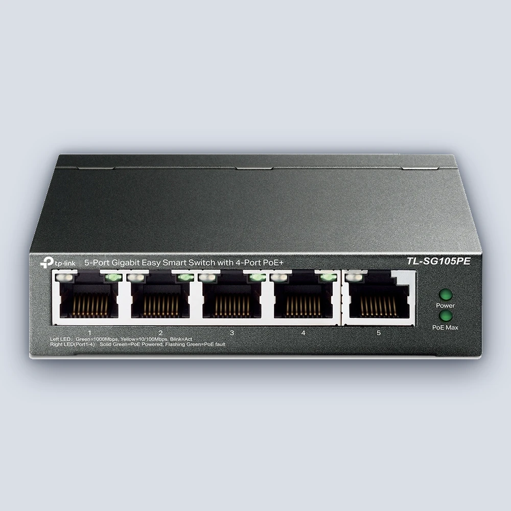 TP-Link TP-Link TL-SG105PE 5-Port Gigabit Switch Network Device