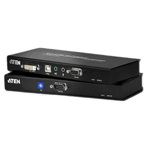 Aten Aten CE600 DVI-D 2XCAT5 KVM EXTENDER USB Hub