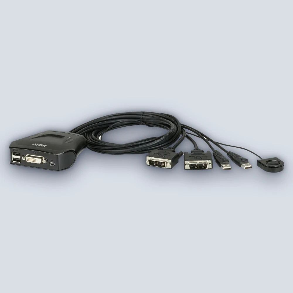 Aten Aten CS22D 2-Port USB DVI Cable KVM Switch