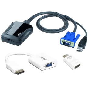 Aten Aten Laptop USB KVM Console Crash Cart Adapter IT Kit CV211CP Charger