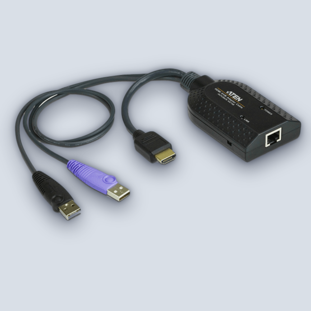 Aten Aten USB HDMI Virtual Media KVM Adapter KA7168 Cable