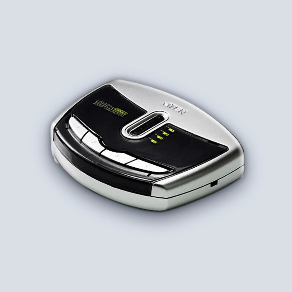 Aten Aten 4-Port USB 2.0 Peripheral Switch US421A Flash Drive