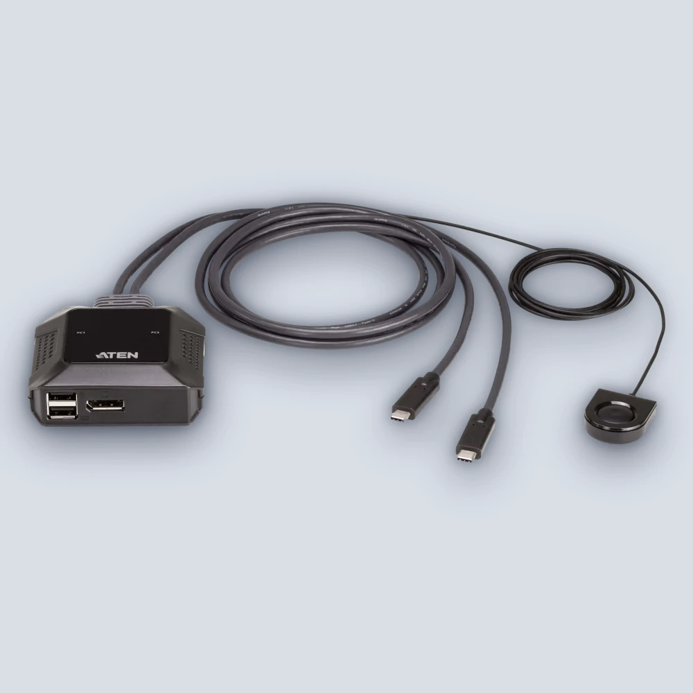 Aten Aten US3312 2-Port USB-C 4K DisplayPort KVM Charger