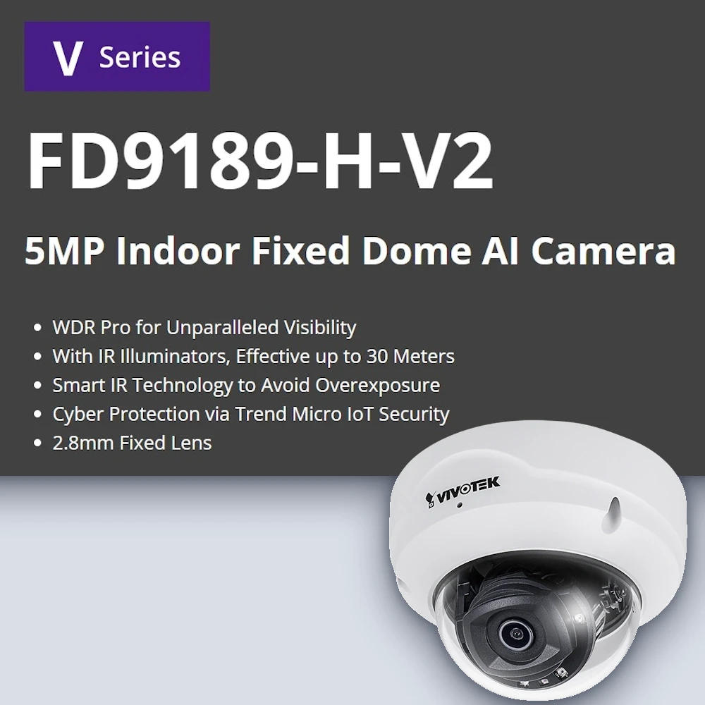 VIVOTEK VIVOTEK FD9189-H-V2 5MP Security Camera