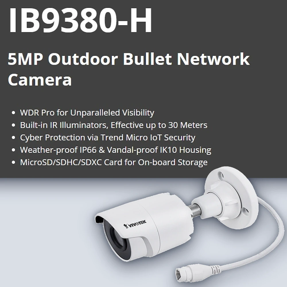 VIVOTEK VIVOTEK IB9380-H 5MP Security Camera