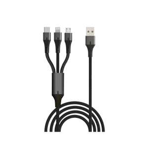 Silver-Line Silver-Line 3 1-USB to lightning micro usb and type-c SILVER LINE Cable
