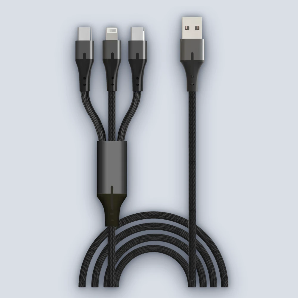 Silver-Line Silver-Line 3 1 USB to LIGHTNING Type-c x2 Cable