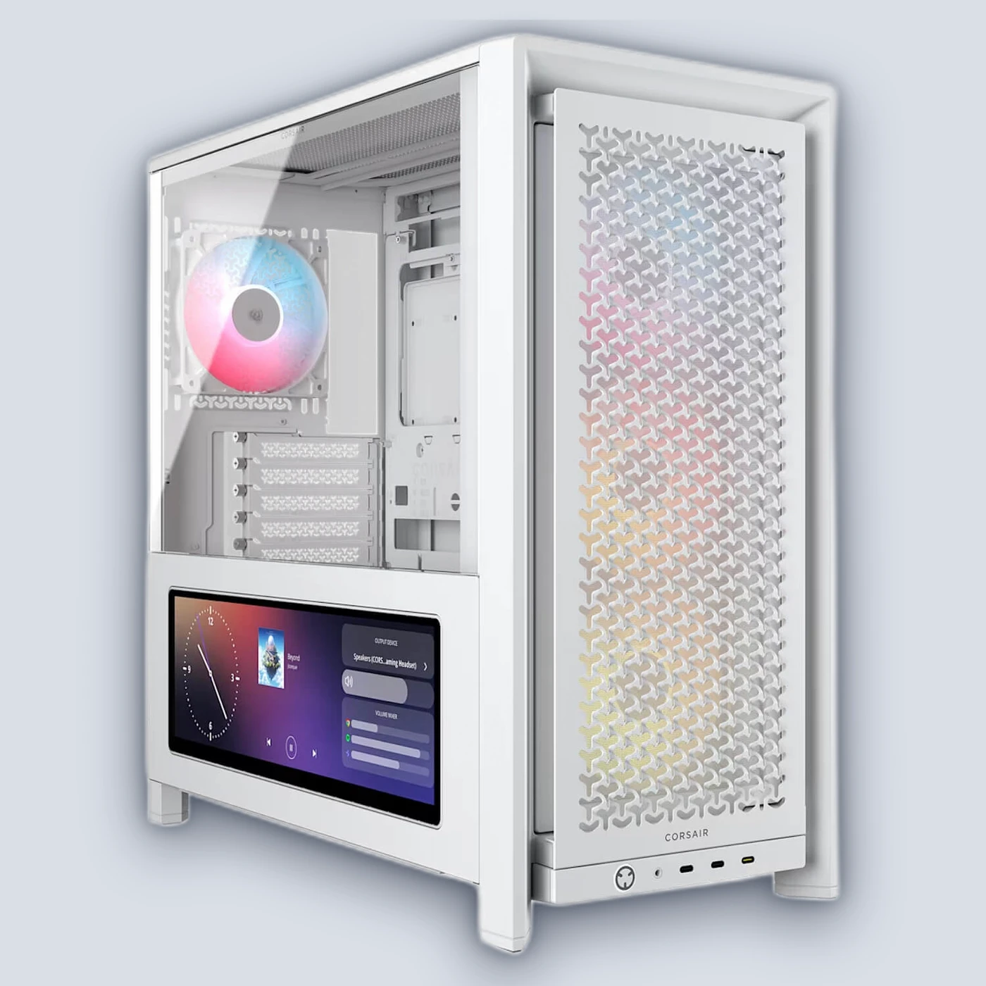 Corsair FRAME 4000D LCD RS ARGB Premium – White PC Case