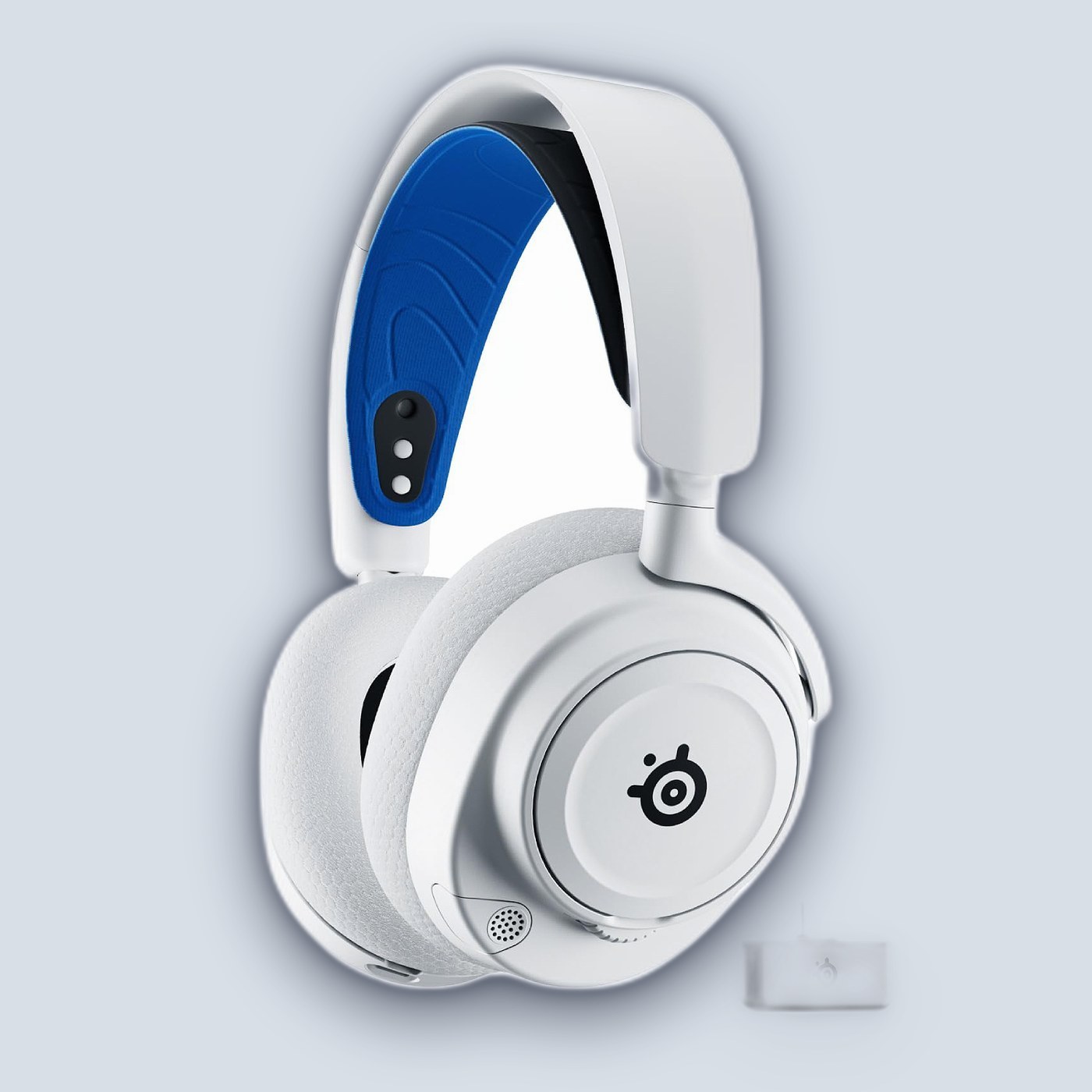 עם מיקרופון מובנה SteelSeries Arctis Nova 7P White Wireless Gaming Headset