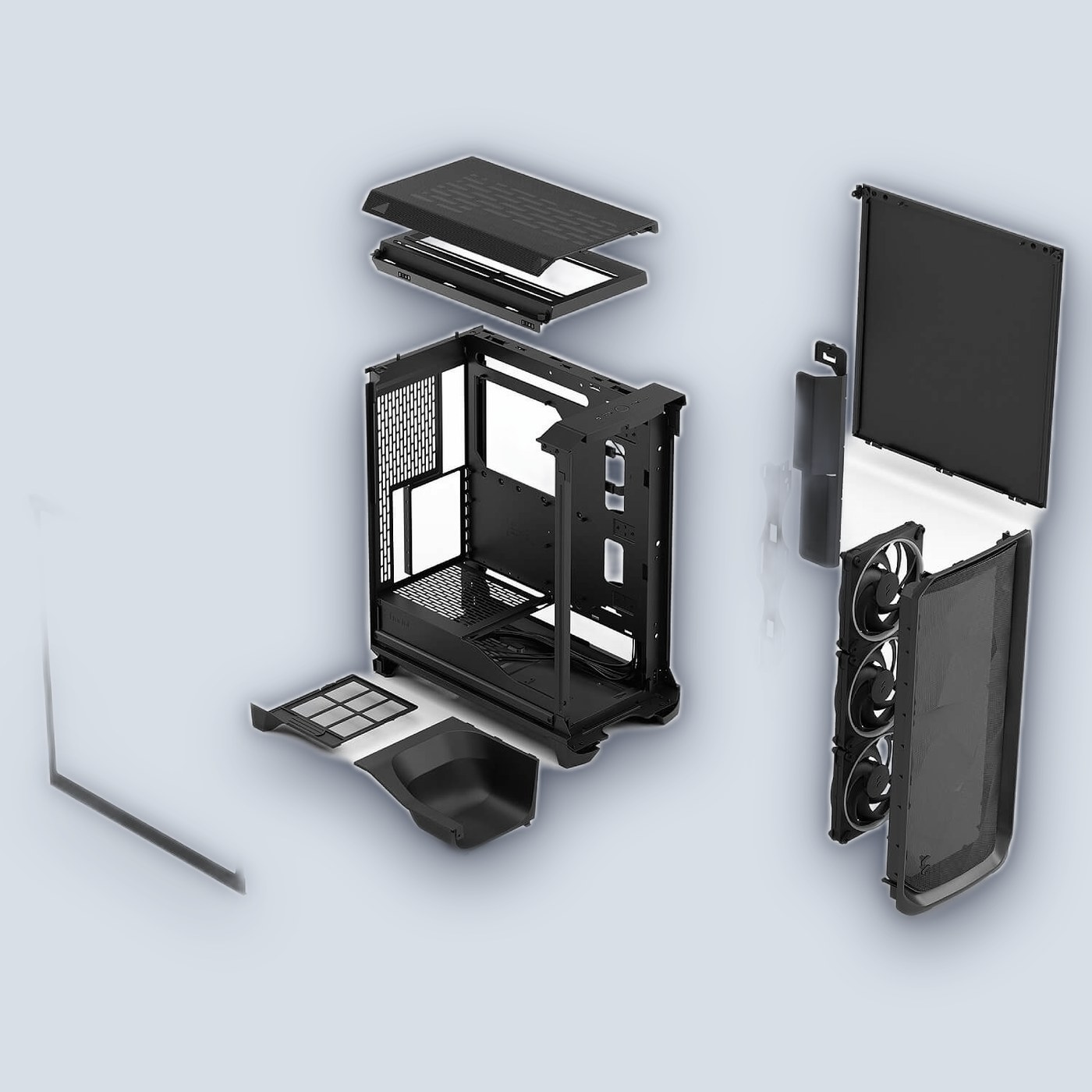 Fractal Design Meshify 3 Ambience Pro RGB Black TG Light Tint PC Case — image 7