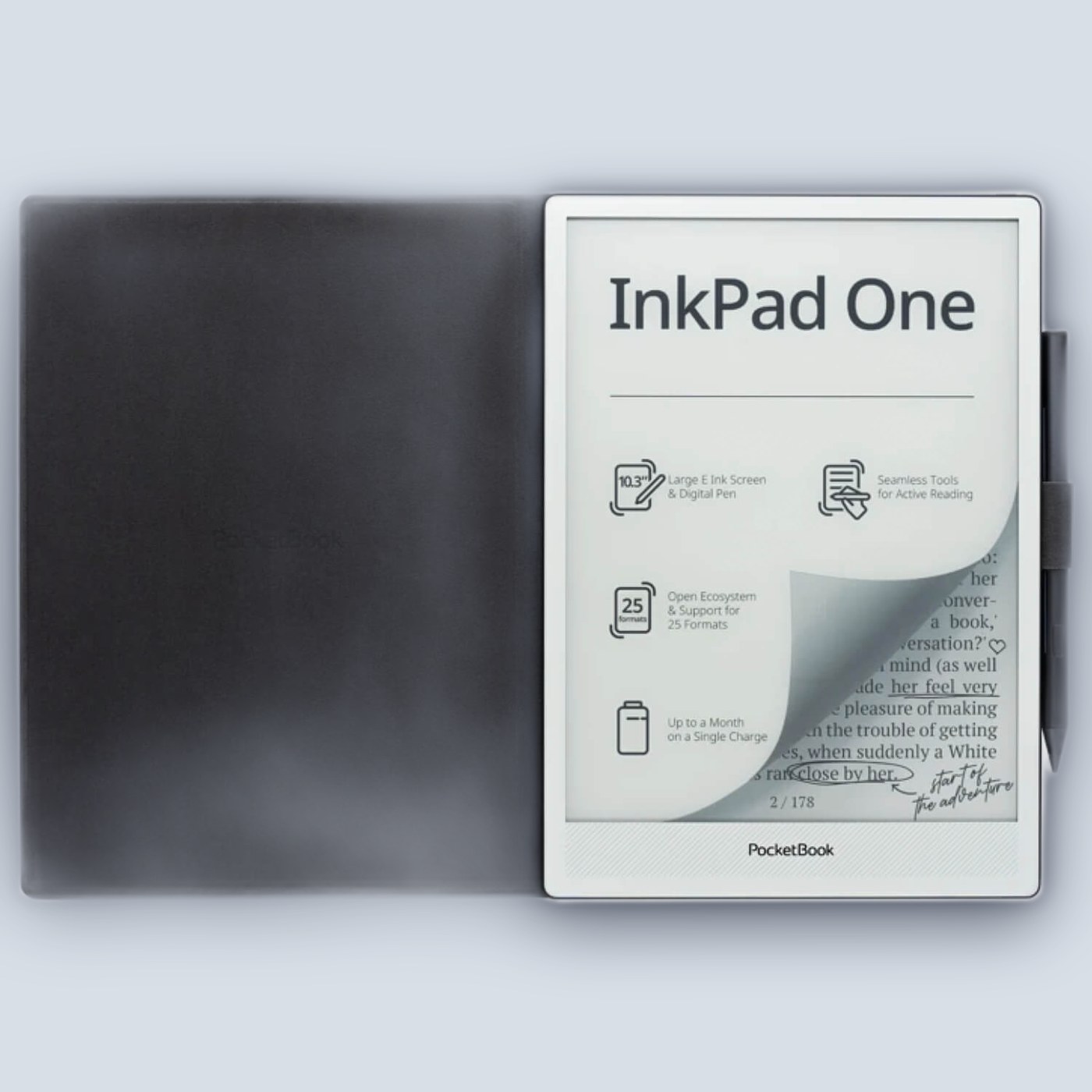 PocketBook Magnetic Folio Cover (InkPad One PB1030) Black — image 3
