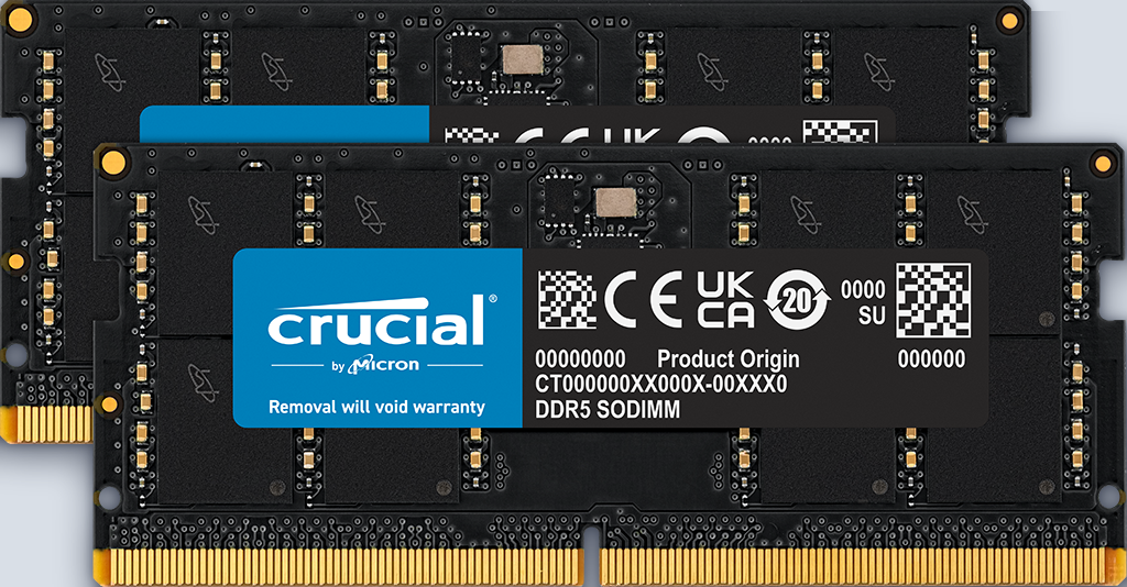 Crucial DDR5 128GB (2x64GB) 5600 CL46 SODIMM — image 2